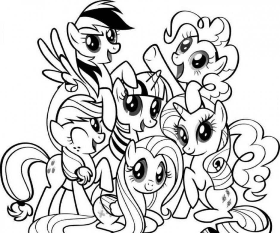 My Little Pony Pinkie Pie Coloring Pages Team Colors 138476 My