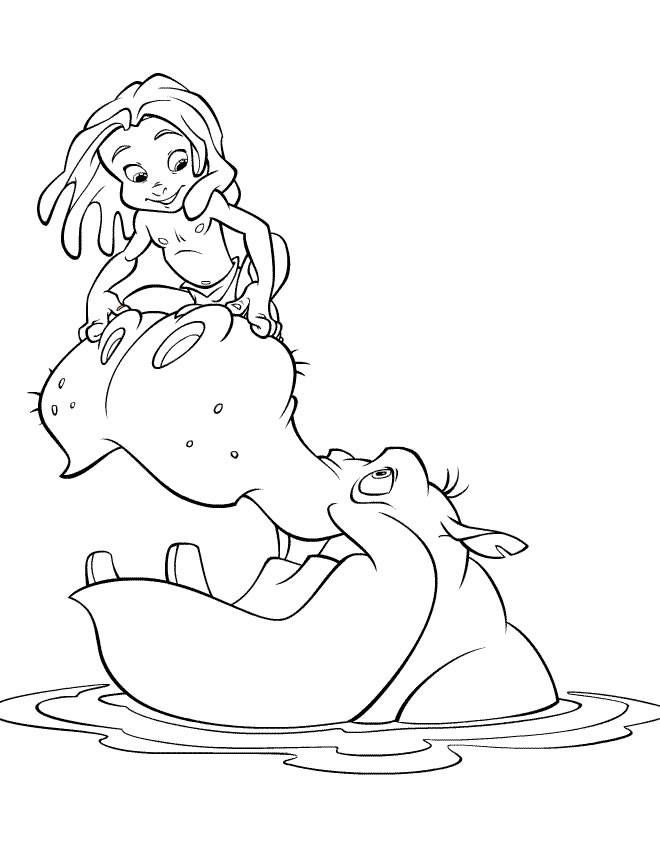 Little Tarzan coloring pages | Coloring Pages
