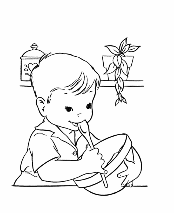 BlueBonkers - Kids Birthday Cake Coloring Page Sheets - Free