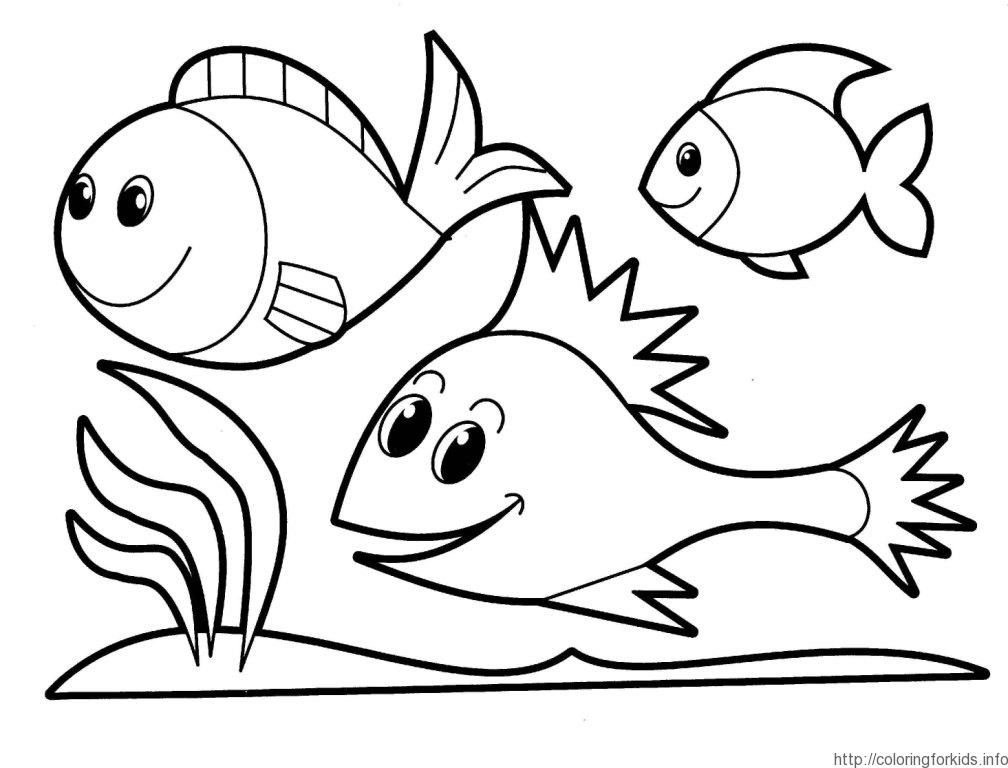 fish animal coloring pages - ColoringforKids.info
