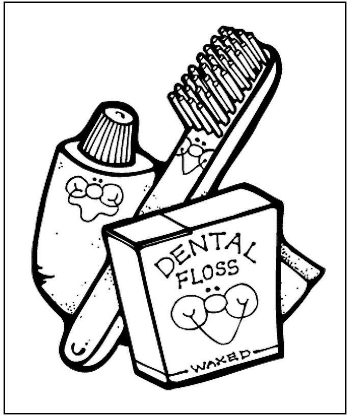 Dental Health Coloring Page from ... | Daisy Girl Scout Purple Petal …