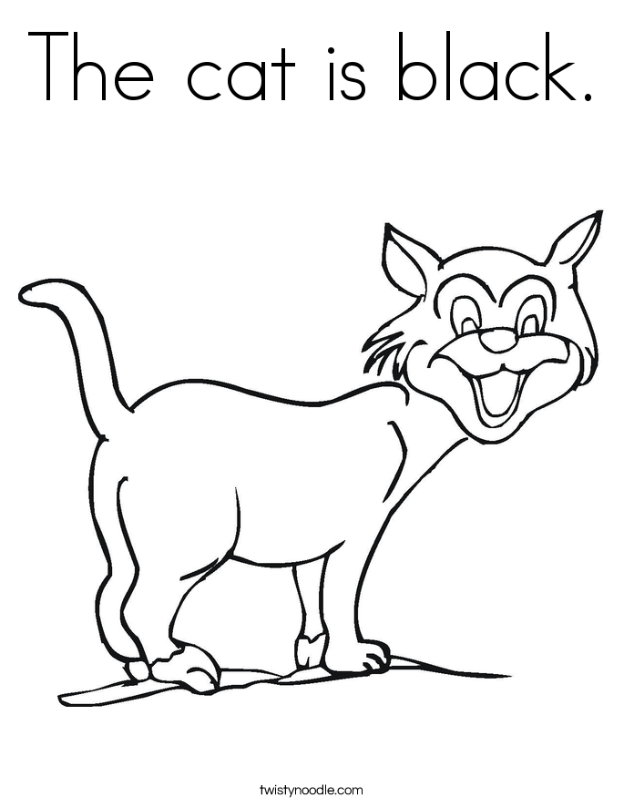Black Cat Coloring Pages 31 | Free Printable Coloring Pages
