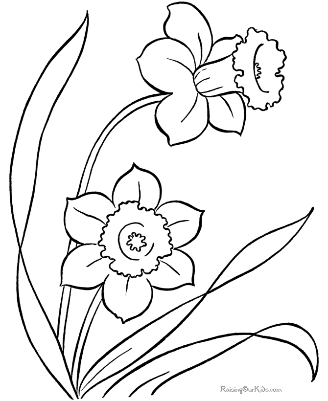 Free Spring Coloring Pages For Kids 268 | Free Printable Coloring