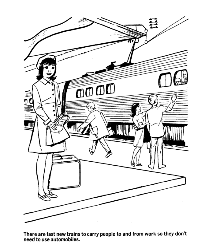 Earth Day Coloring Pages - Free Printable Mass Transit preserves