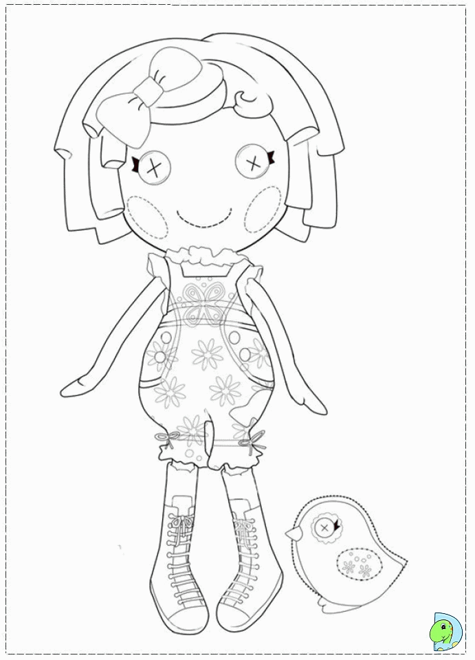 dbz Lalaloopsy Colouring Pages