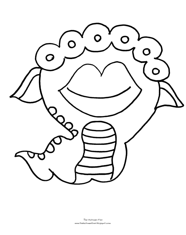 Monster H Cake Ideas And Designs 102309 Sea Monsters Coloring Pages