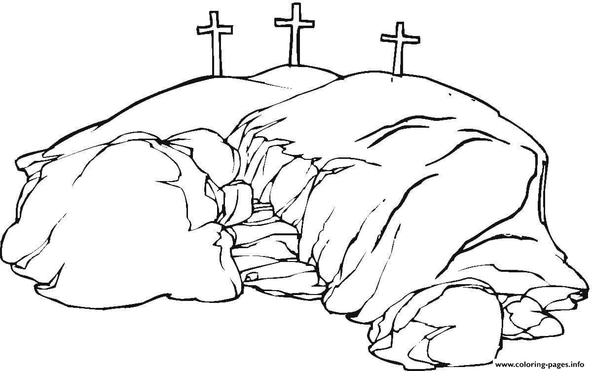 Good Friday Calvary Coloring Pages Printable