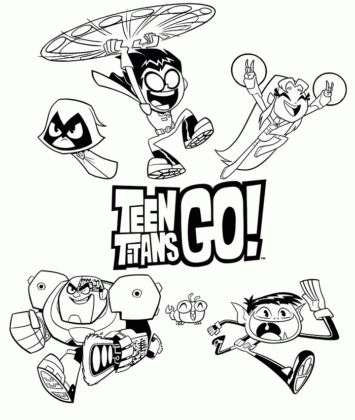 How to Color Teen Titans Go Coloring Sheets - Pa-g.co