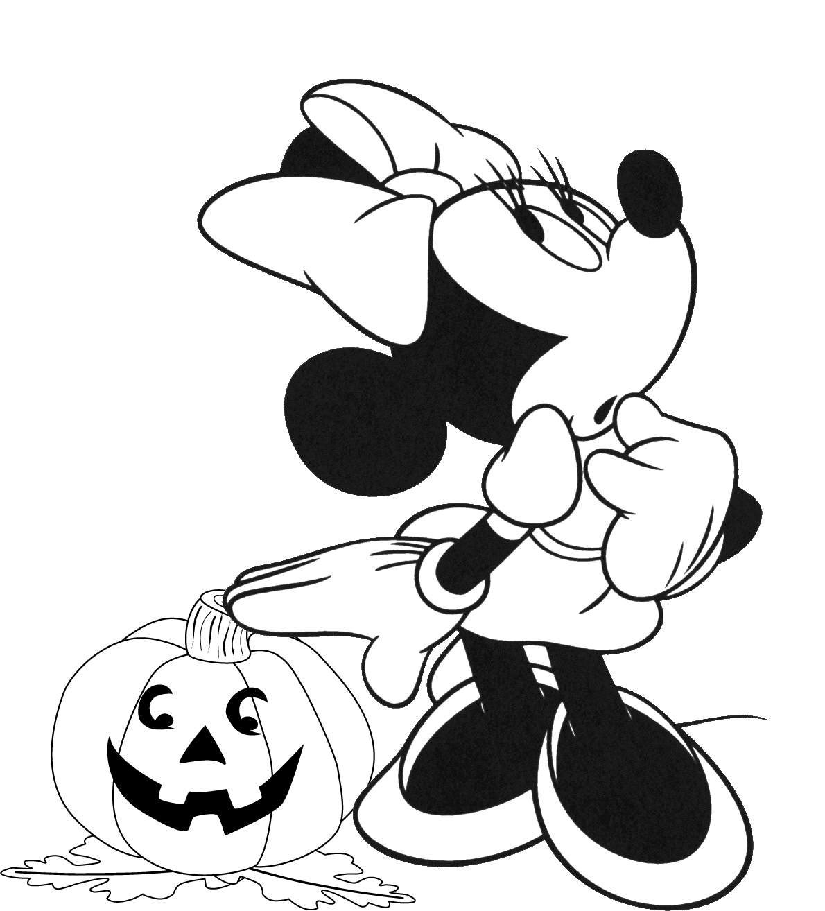 HALLOWEEN COLORINGS | Mickey mouse coloring pages, Minnie mouse coloring  pages, Cartoon coloring pages