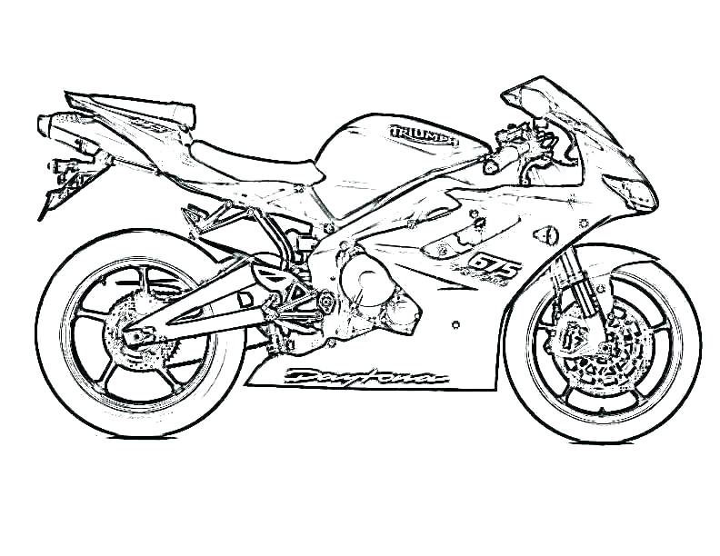 Free Printable Coloring Pages Motorcycles | Pusat Hobi