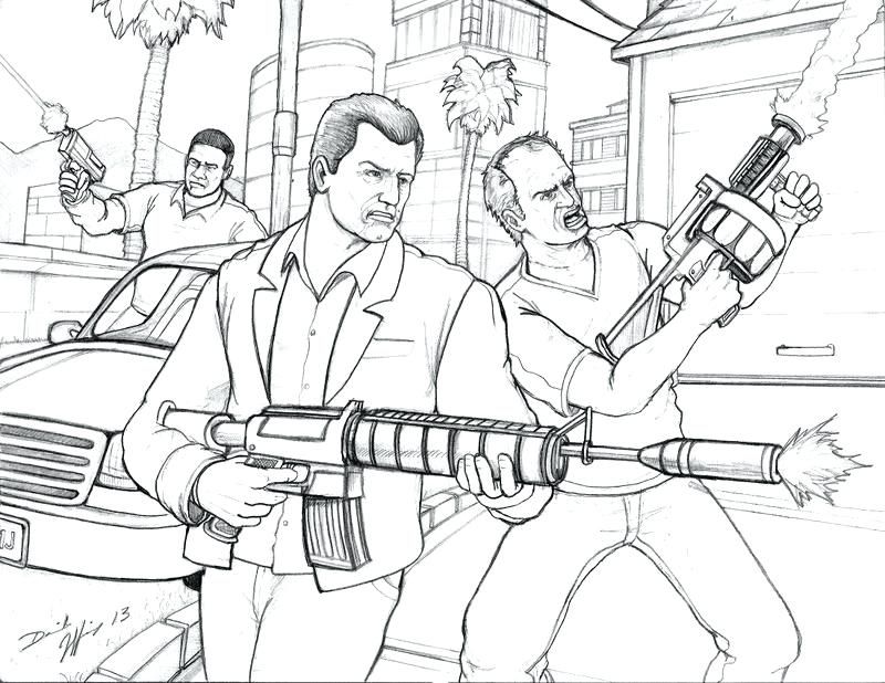 Grand Theft Auto Coloring Pages at GetDrawings.com | Free ...
