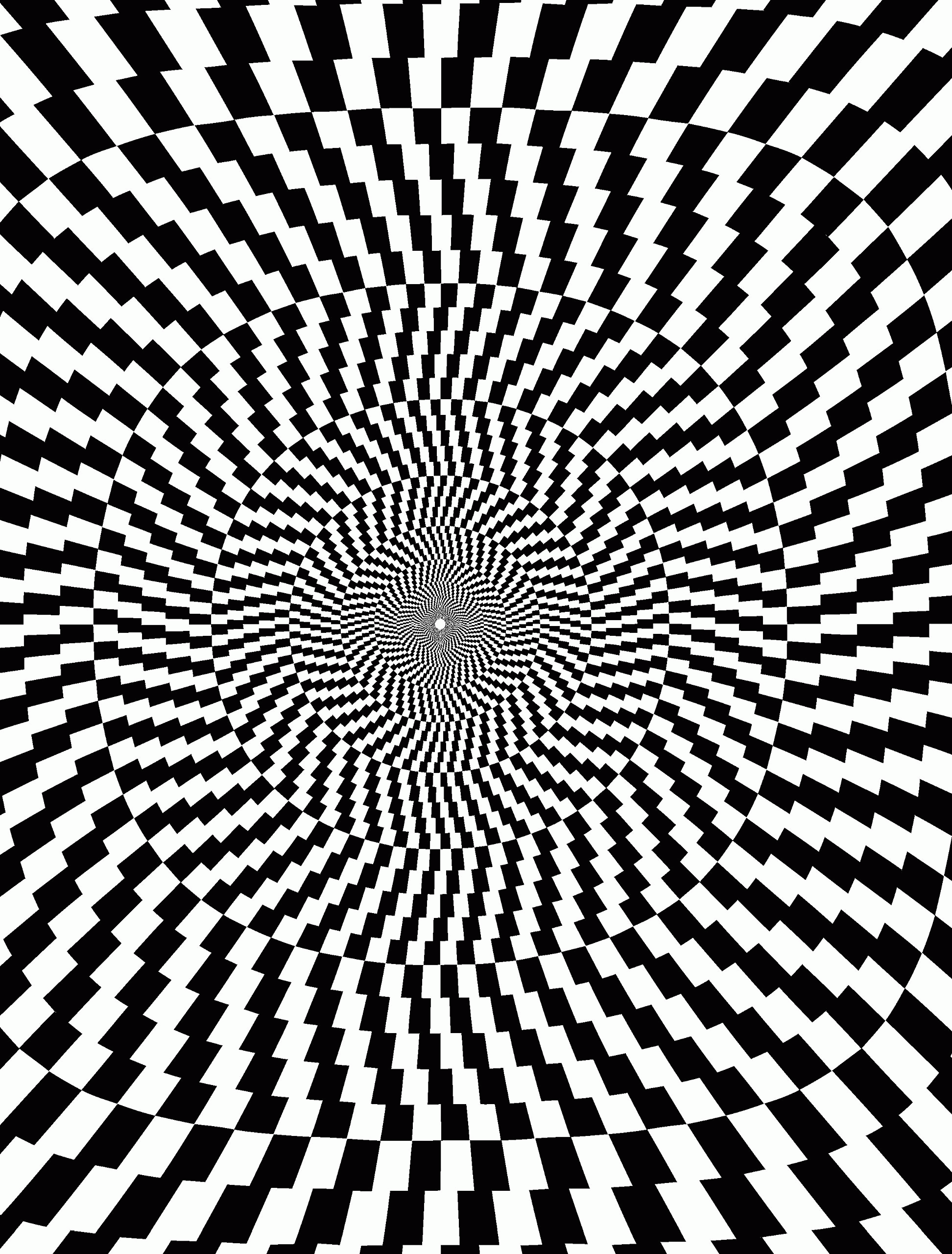 Optical Illusions Coloring Page