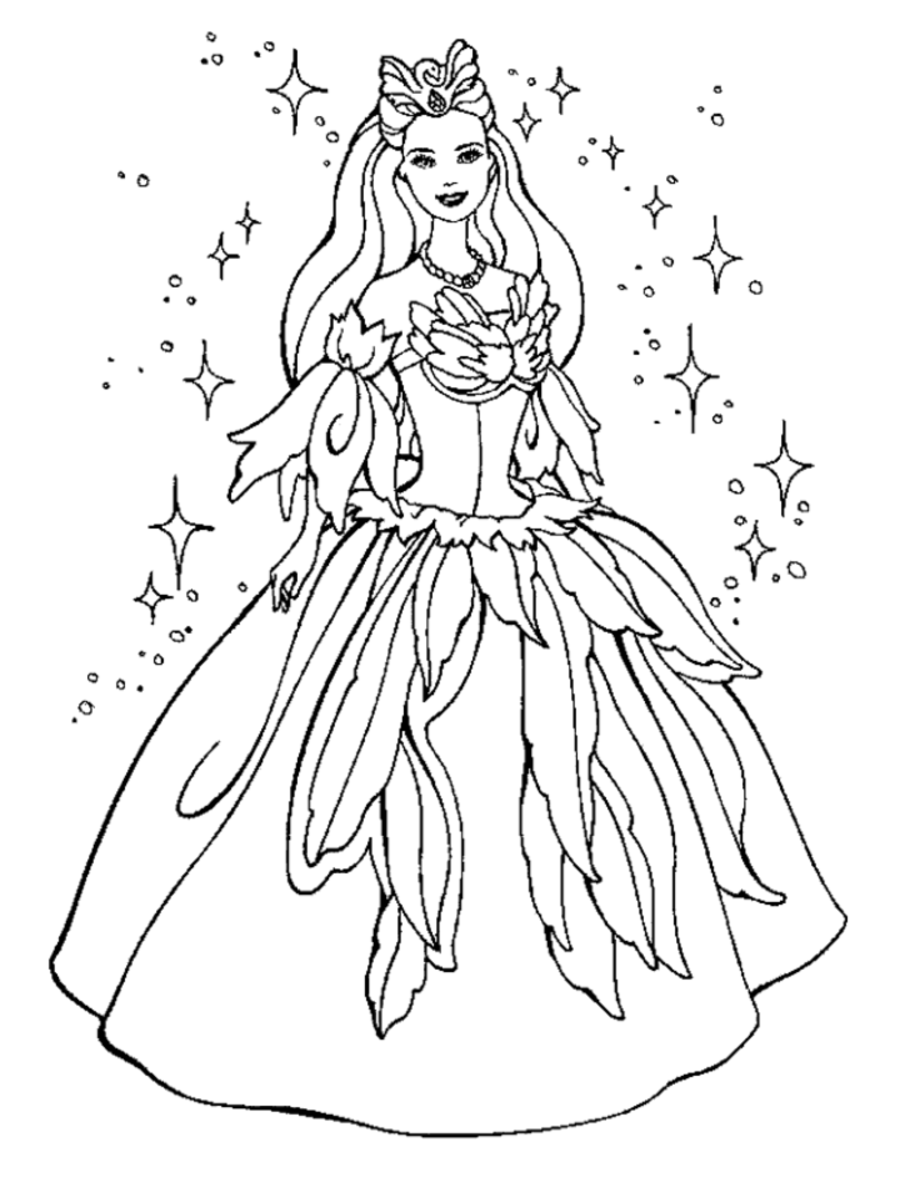 Princess Coloring Pages Printables - Coloring Stylizr