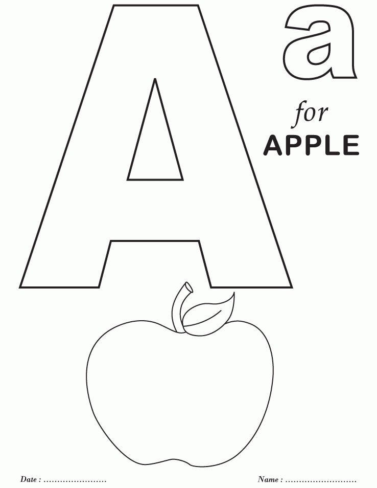 Free Printable Alphabet Letters Coloring Pages - High Quality ...