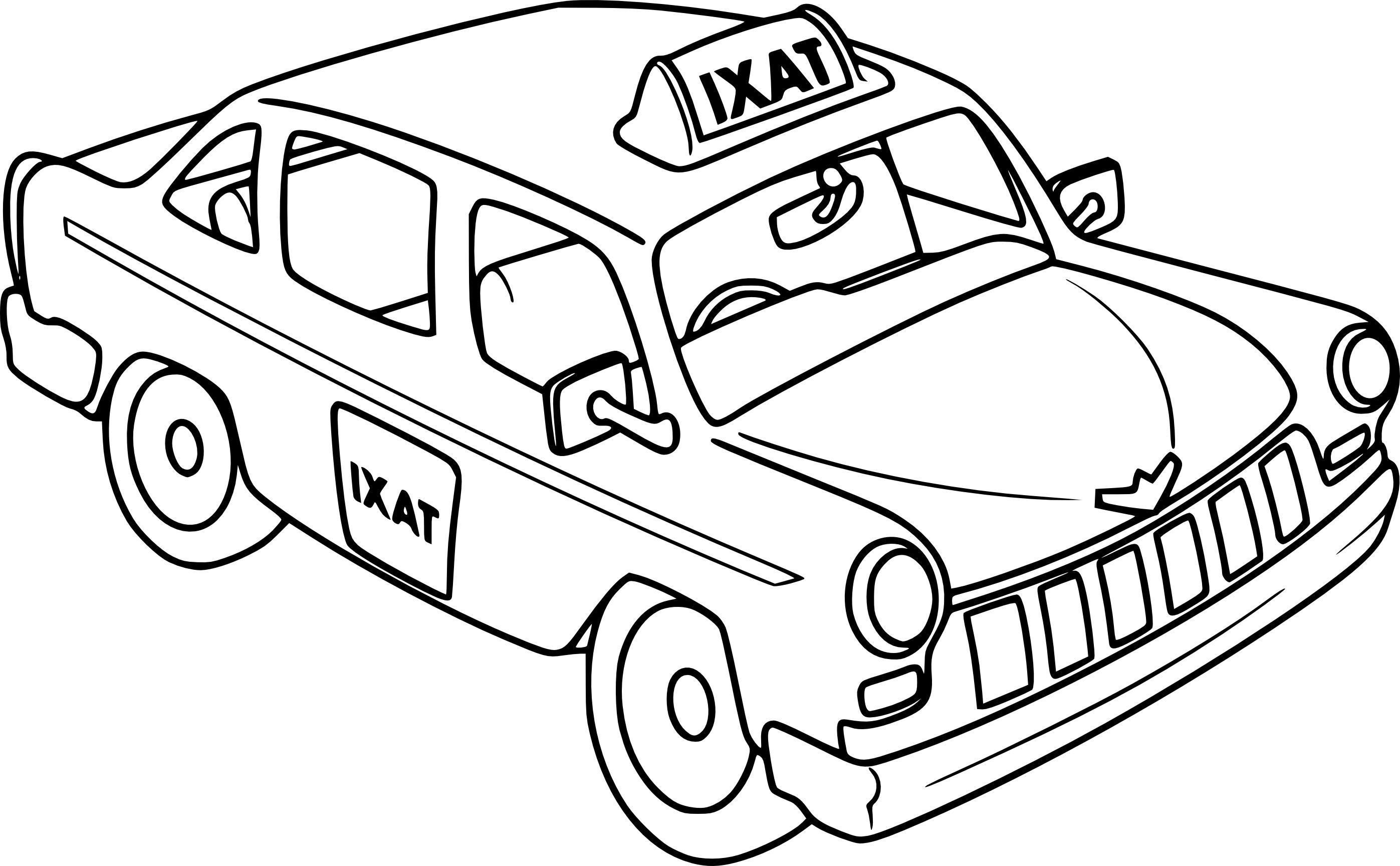 Best Free Taxi Clipart Black And White Pictures