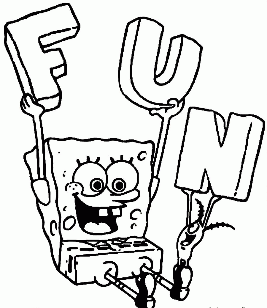 Coloring Pages For Kids Spongebob Hunting Eggs Easter Easter ...