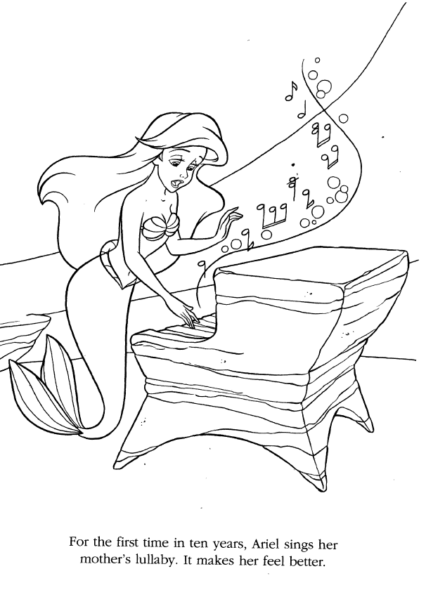 Aquamarine Mermaid Coloring Pages - Coloring Pages For All Ages