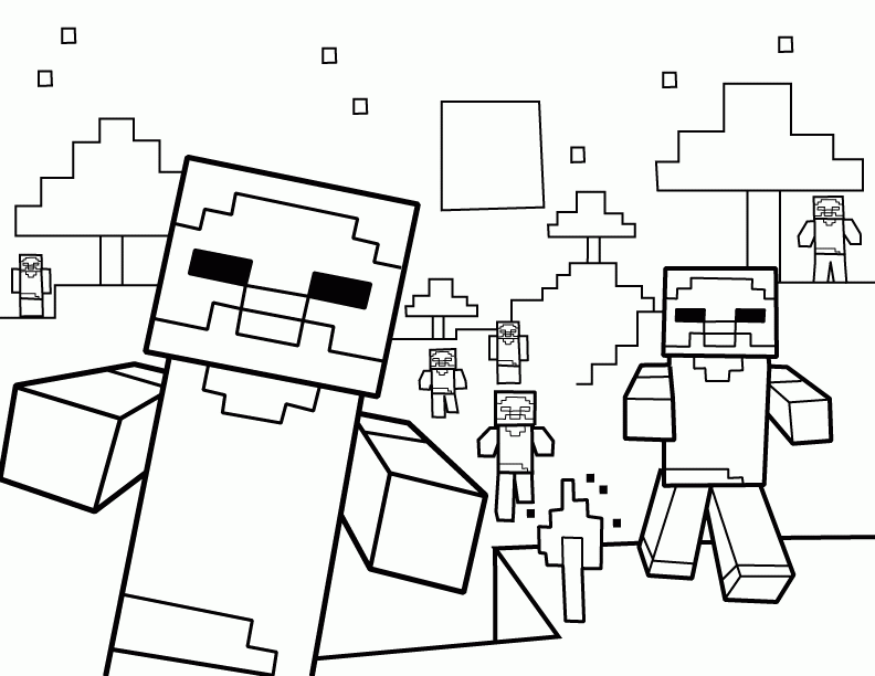 7 Pics of Minecraft Zombie Coloring Pages - Minecraft Coloring ...