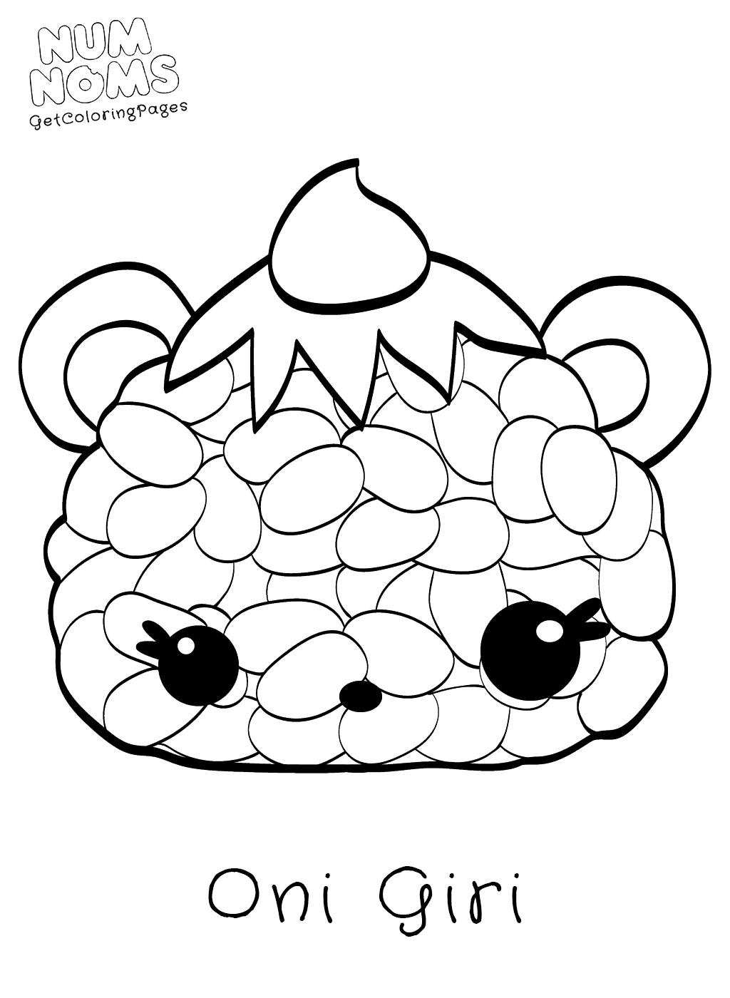 Sushi Oni Giri NumNoms Coloring Sheets - Get Coloring Pages