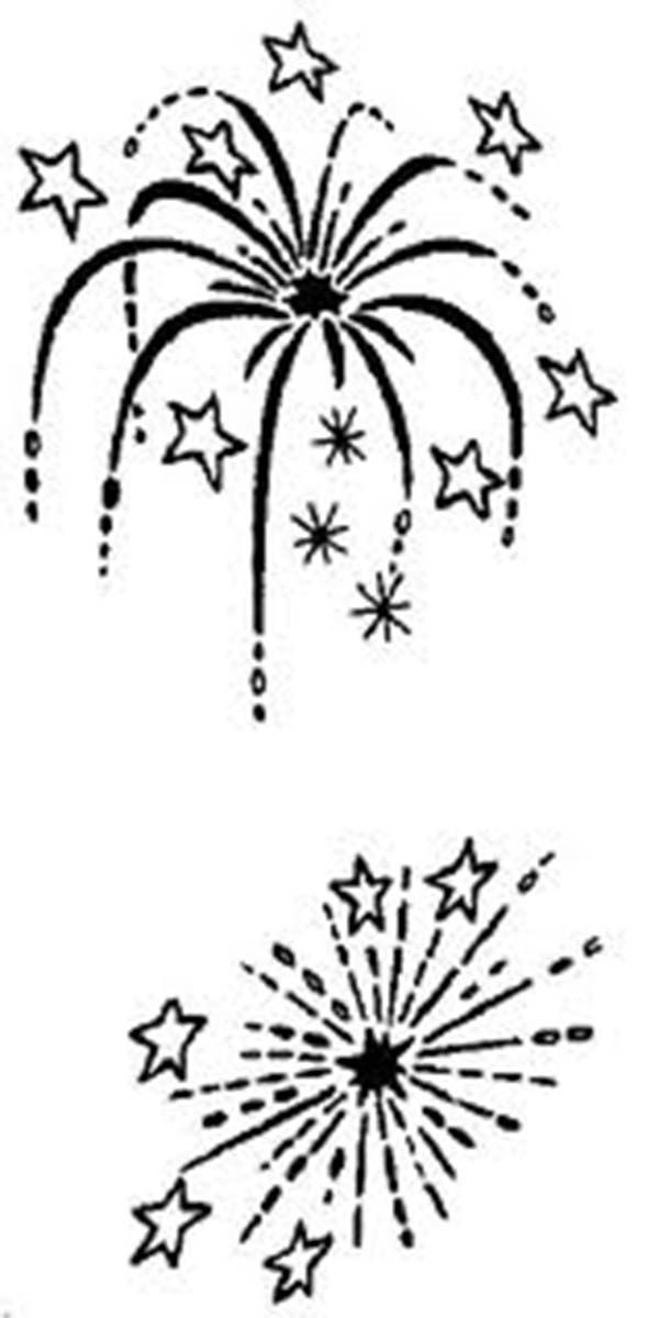Firework Coloring Pages Free - Coloring Page