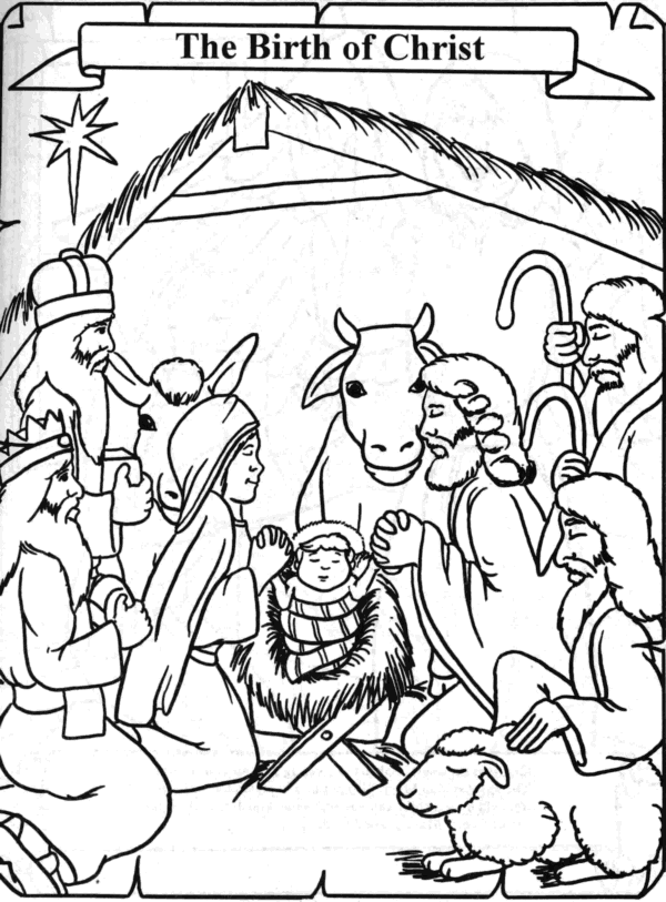 Coloring Book - Birth of Christ