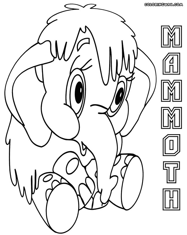 Mammoth coloring pages | Coloring pages to download and print