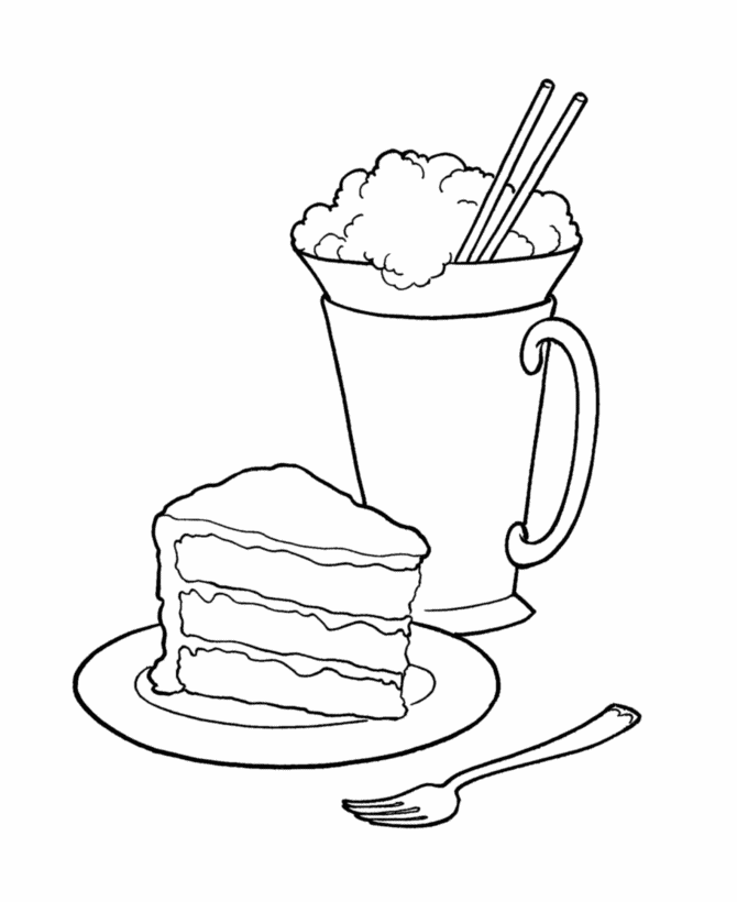 BlueBonkers - Birthday Sweets and Treats Coloring Page Sheets ...