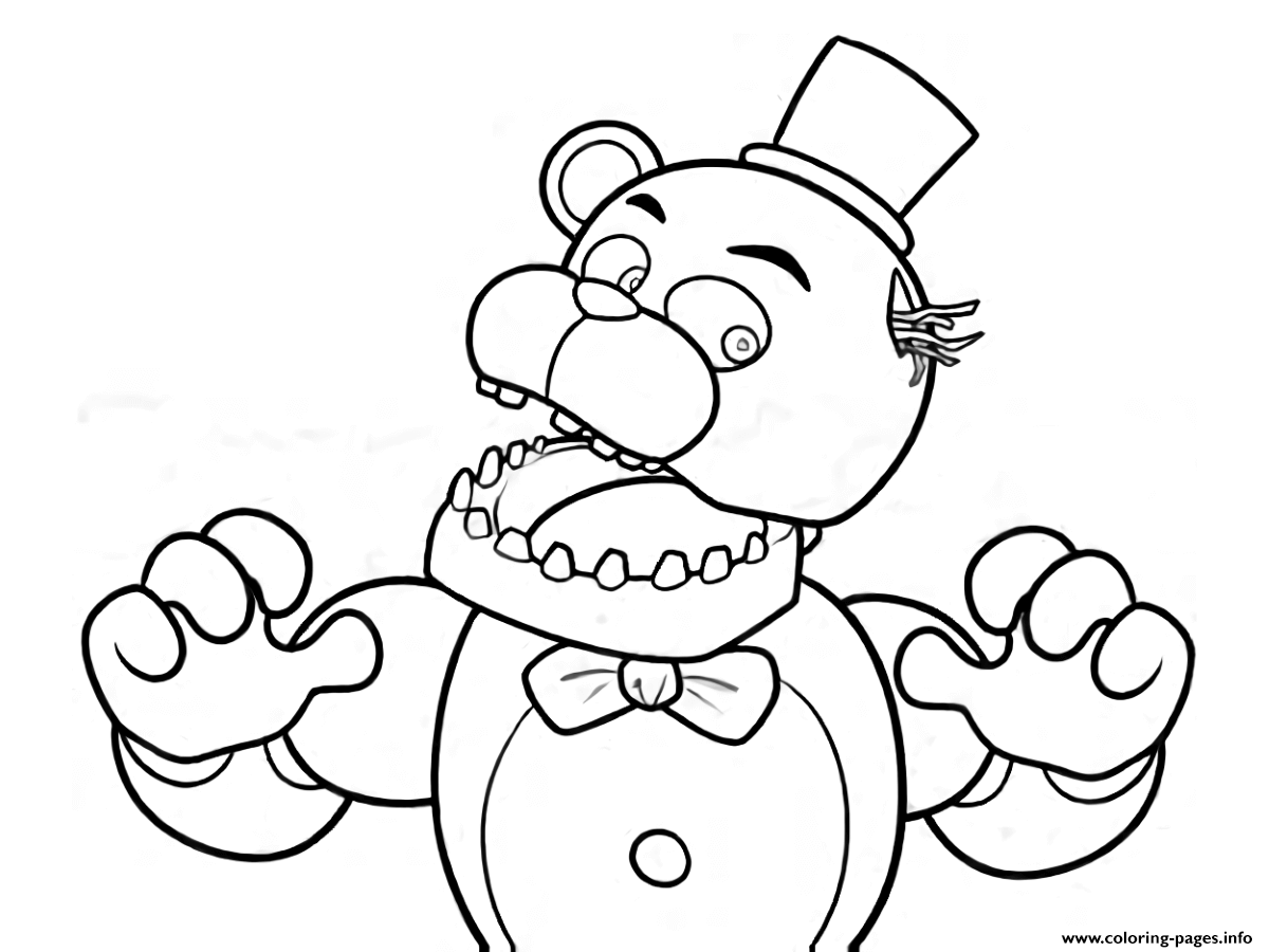 Print fnaf freddy five nights at freddys free coloring pages ...