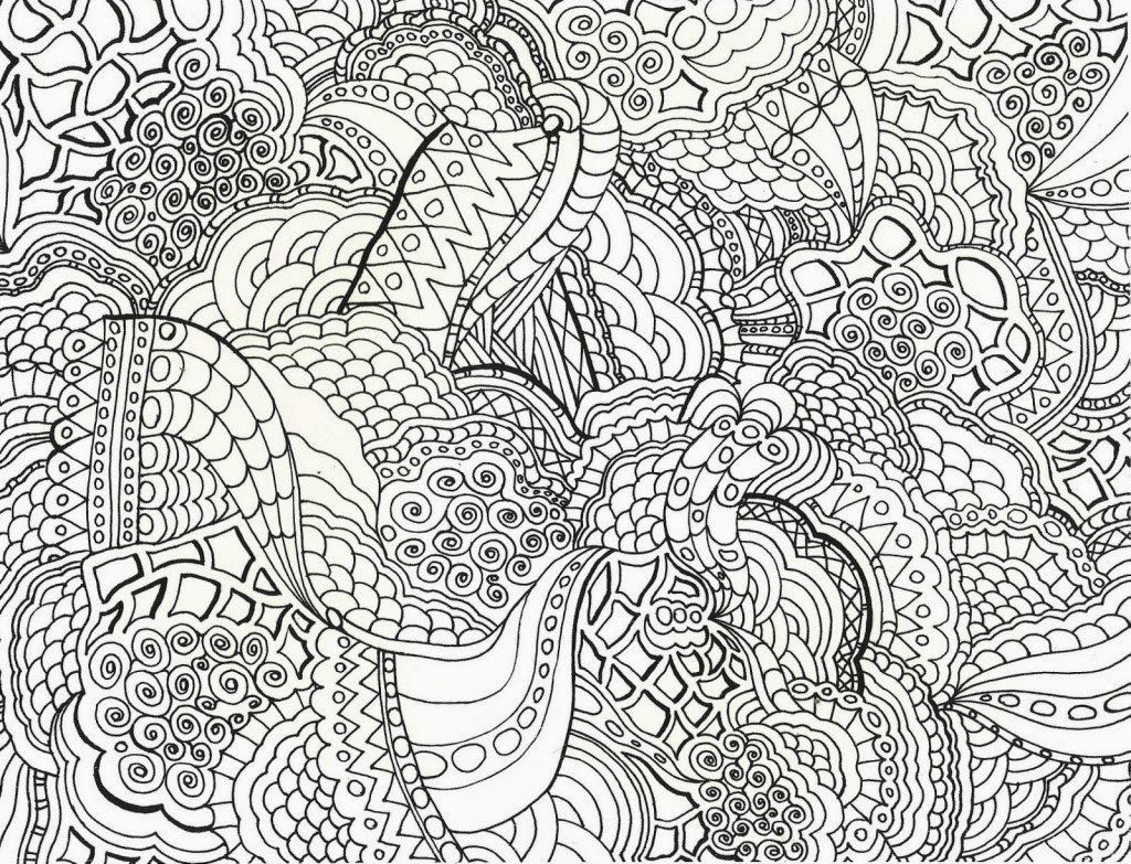 Challenging Coloring Pages For Adults Full Page - Coloring Pages ...