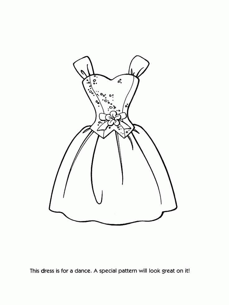 Fashion Coloring Page - Coloring Pages for Kids and for Adults