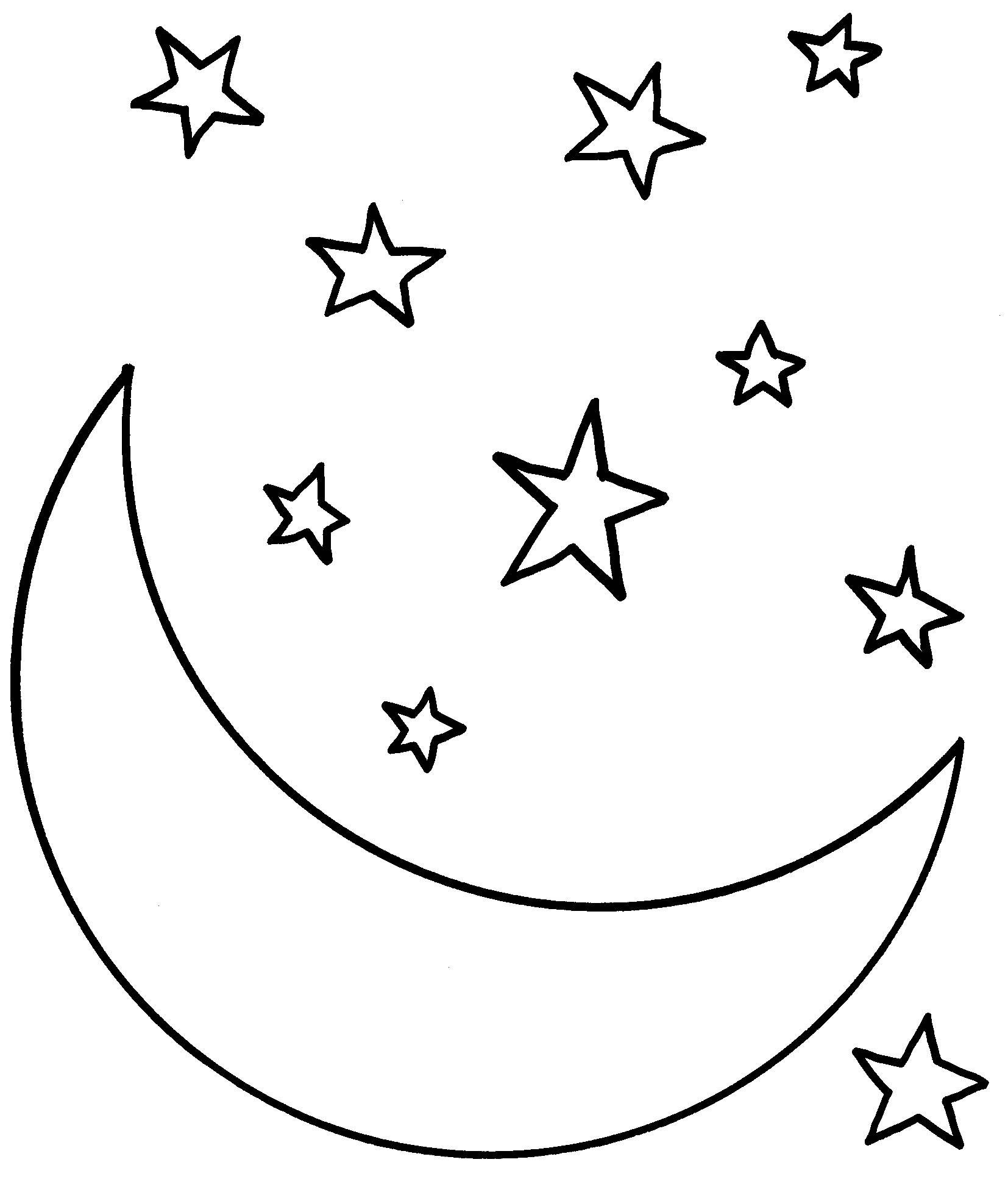 50 Astonishing Moon And Stars Coloring Page Image Ideas – Slavyanka