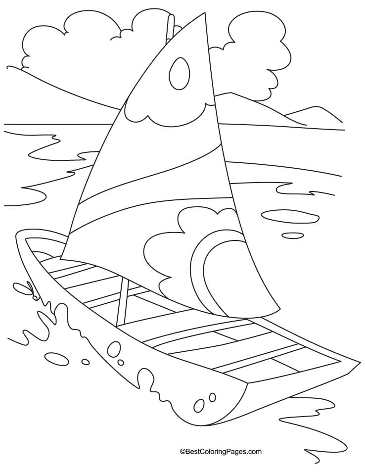 Yacht transport coloring page | Download Free Yacht transport ...