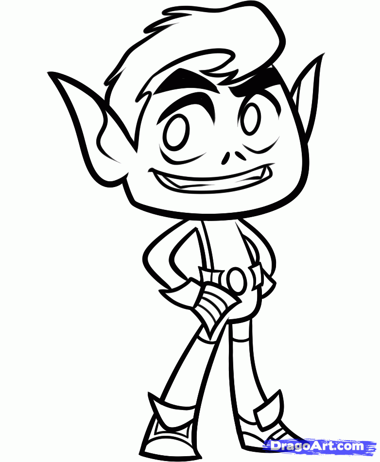 Beast Boy Coloring Pages - High Quality Coloring Pages