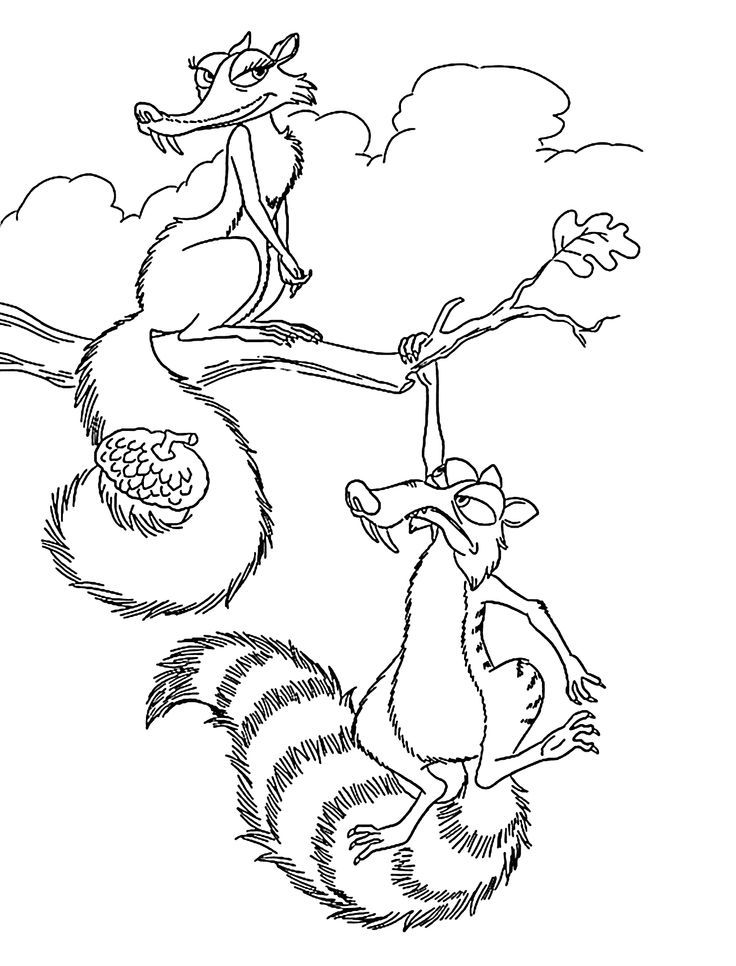Ice age coloring page 42 | Ice age coloring book | Pinterest | Ice ...