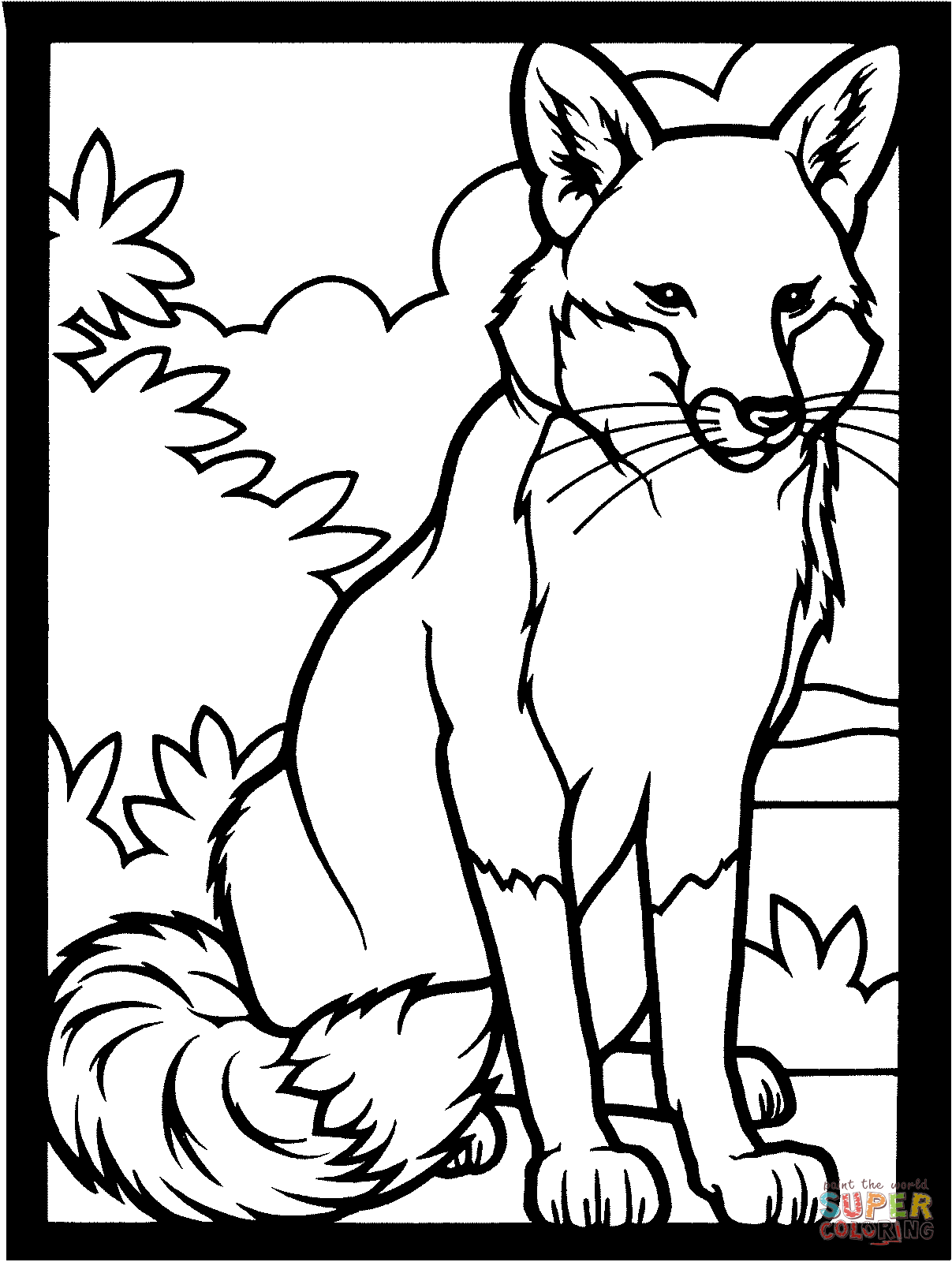 Red Fox coloring pages | Free Coloring Pages