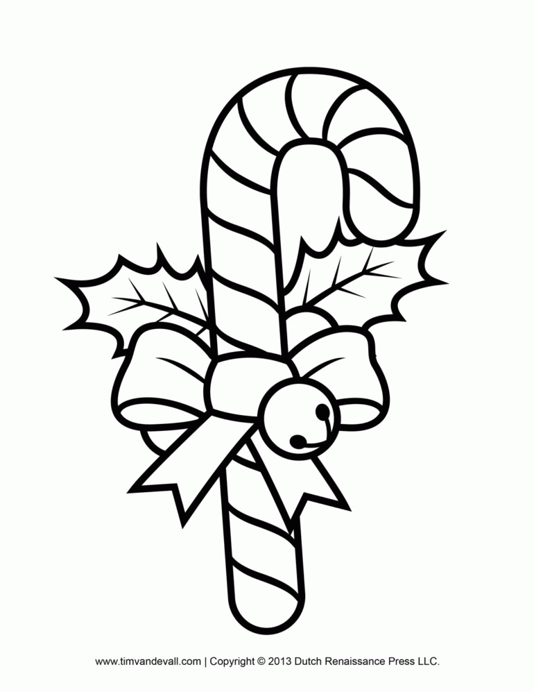 Printable Candy Canes Candy Canes Coloring Pages In Cartoon ...