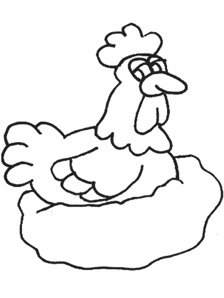 Hens animals Colouring Pages (page 2)