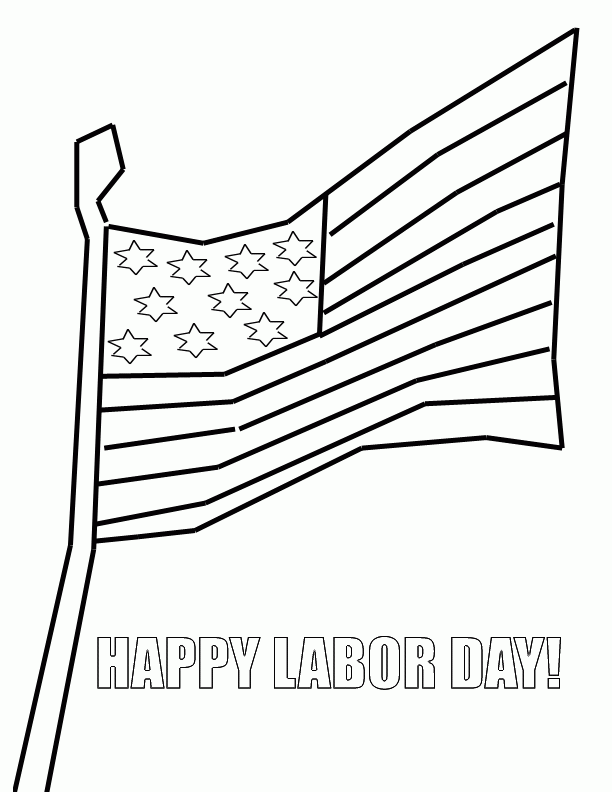 printable coloring pages of Labor Day | Kids Color Pad