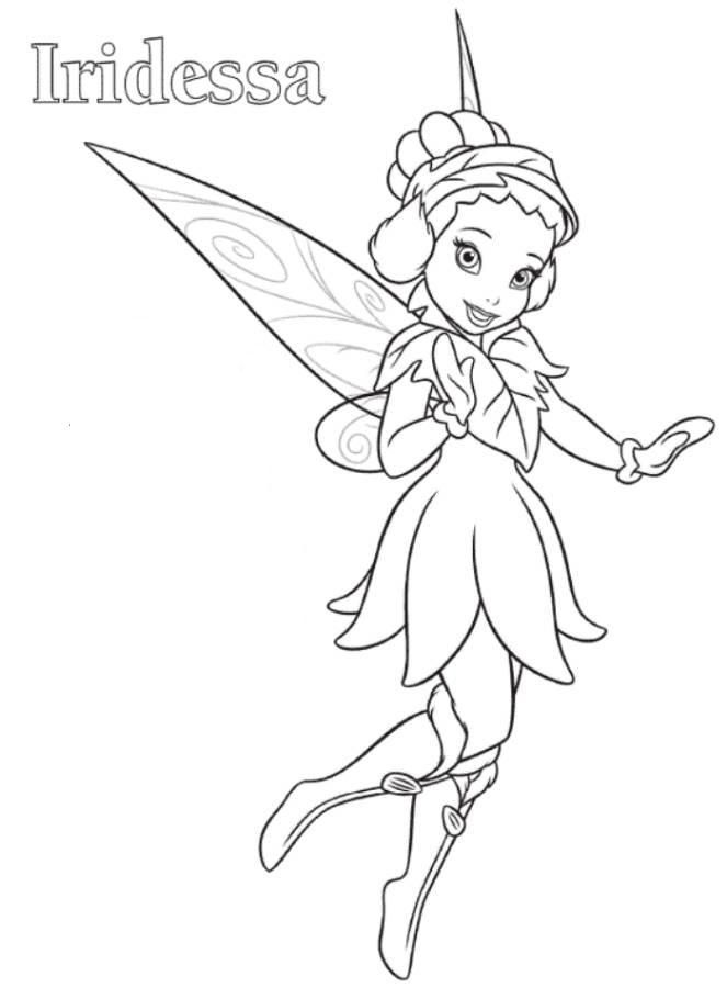 Pix For > Tinkerbell Iridessa Coloring Pages
