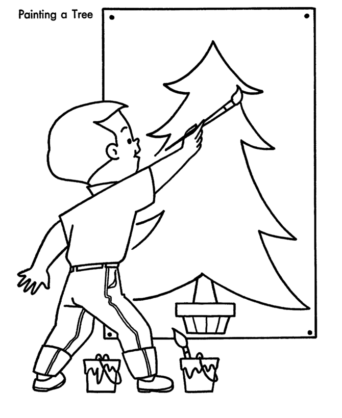 Christmas Party Coloring Pages - Christmas Party Activity Game