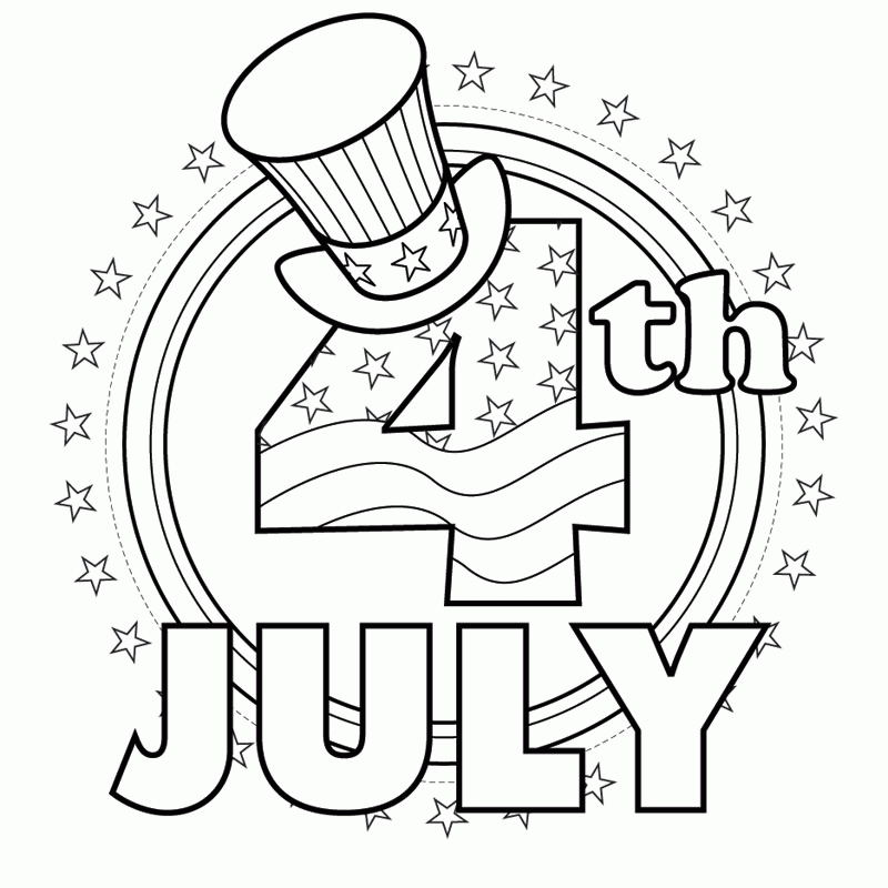 Independence Day Coloring Pages For Kids