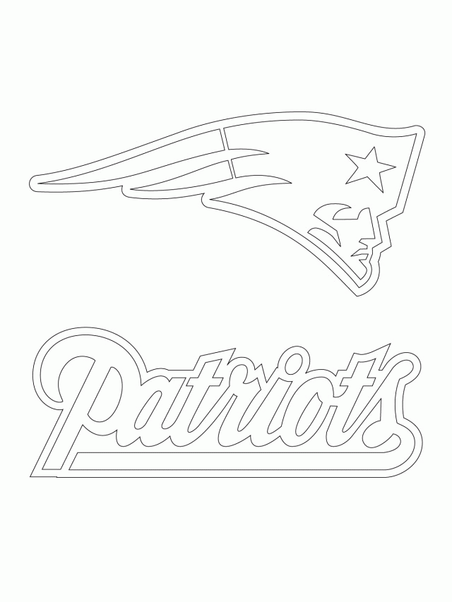 New England Patriots Logo Coloring Page