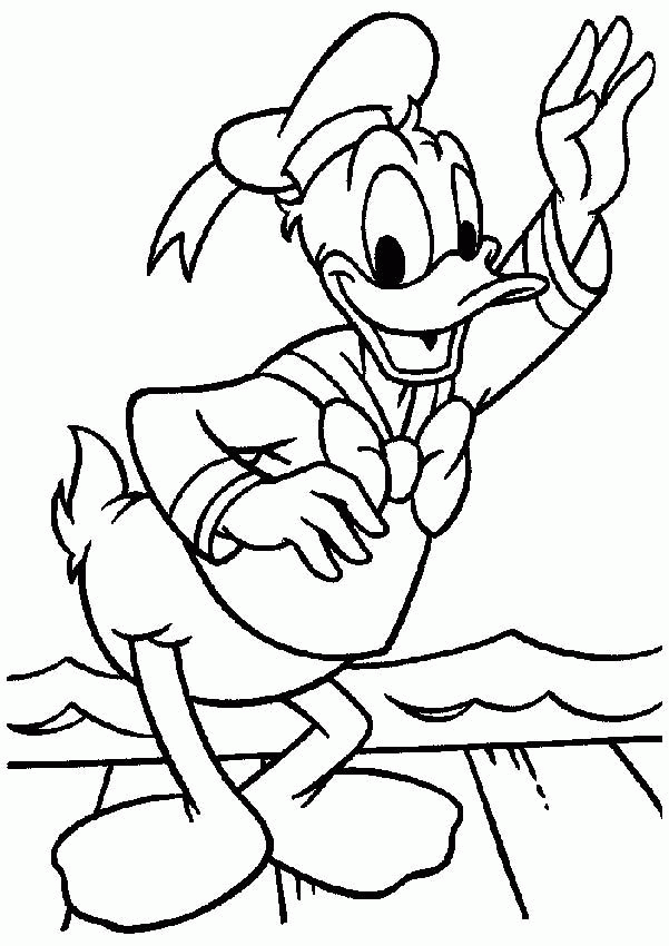 Donald Duck Printable Coloring Pages | Coloring