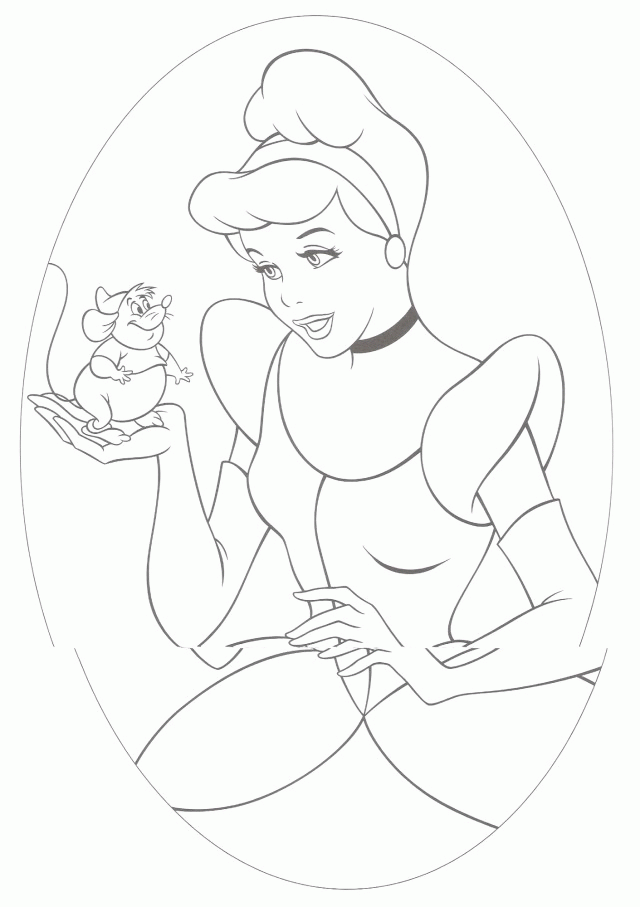 Princess Cinderella Coloring Pages Ideas Drawing And Coloring