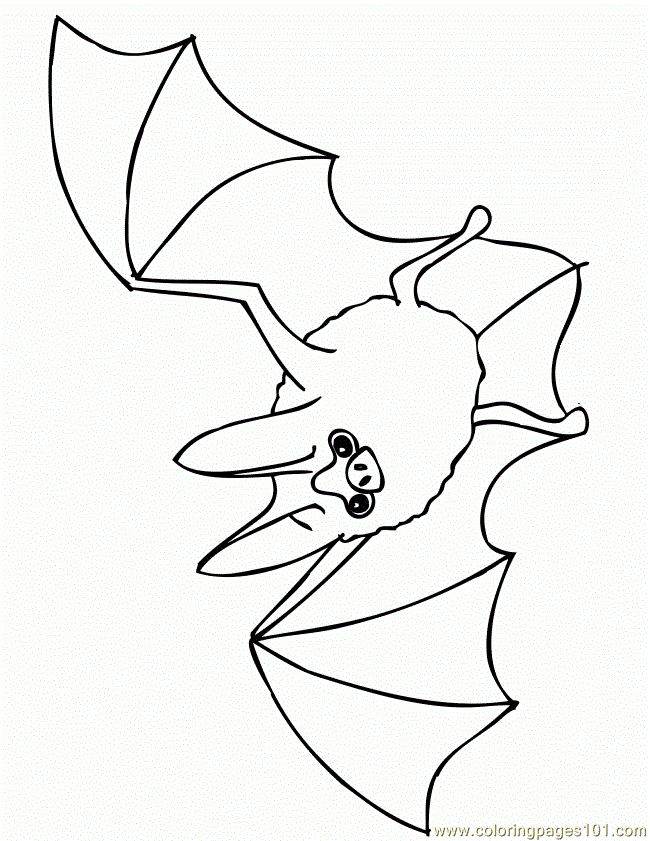 Free Printable Coloring Page Flying Bat 650x841 Animals Others