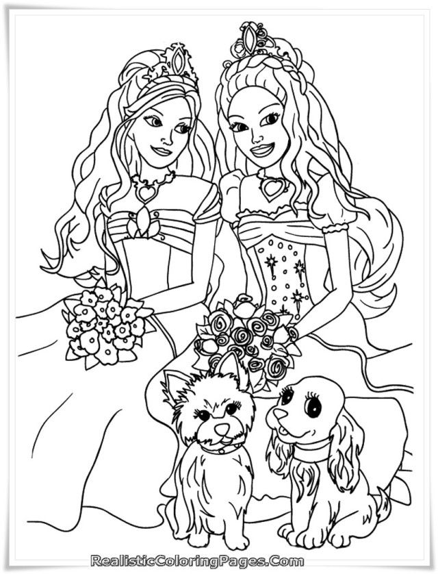 Barbie And The Diamond Castle Printable Kids Coloring Pages