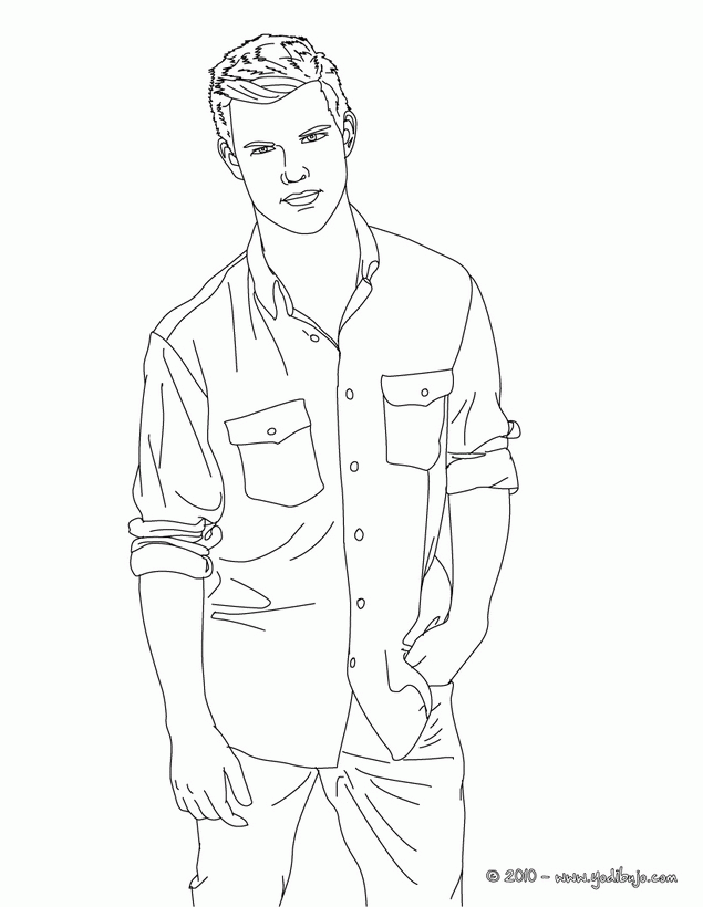 Taylor Lautner Coloring Pages 221 | Free Printable Coloring Pages