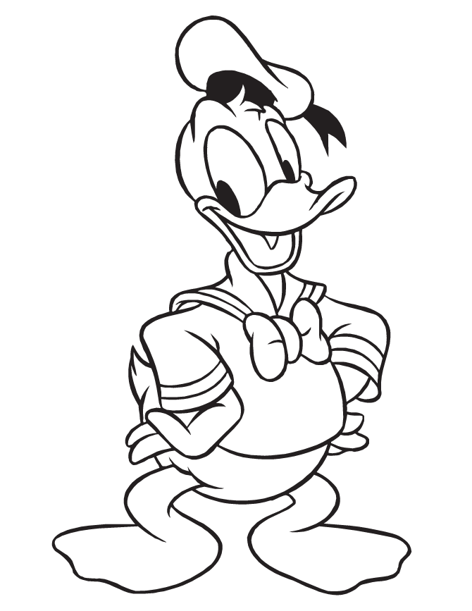 Free Printable Donald Duck Coloring Pages | H & M Coloring Pages