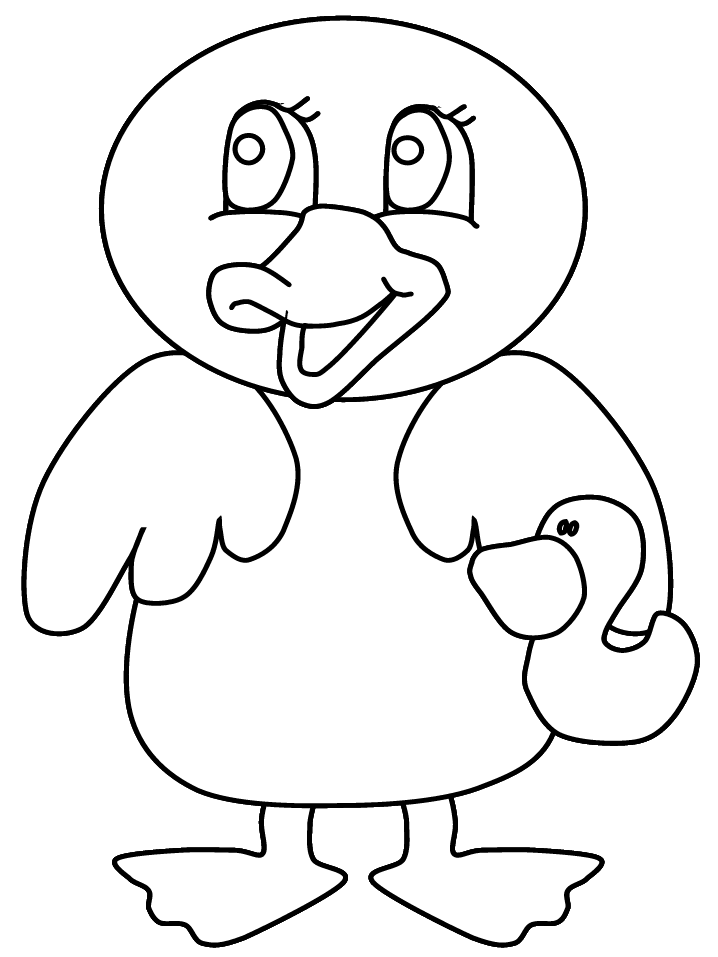 Birds Duck3 Animals Coloring Pages & Coloring Book