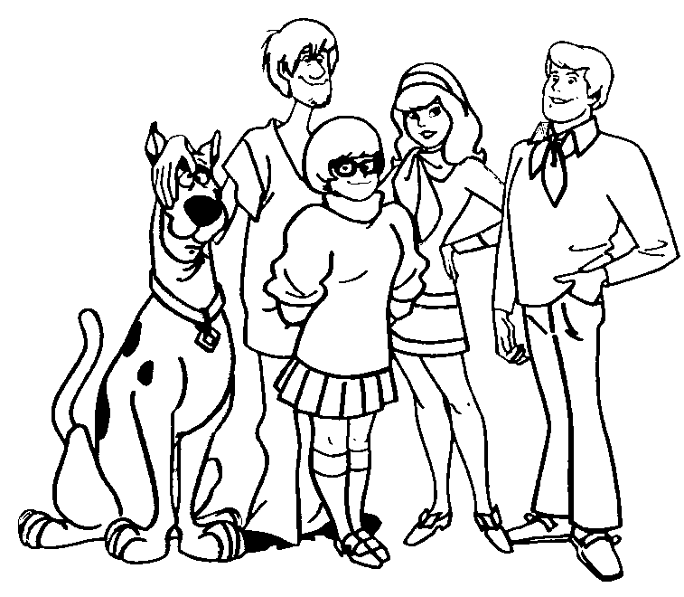 Scooby Doo And The Gang Coloring Pages 10 | Free Printable